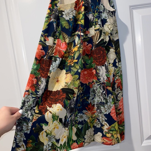 Alice and Olivia Floral Silk Mini Dress - Picture 7 of 11